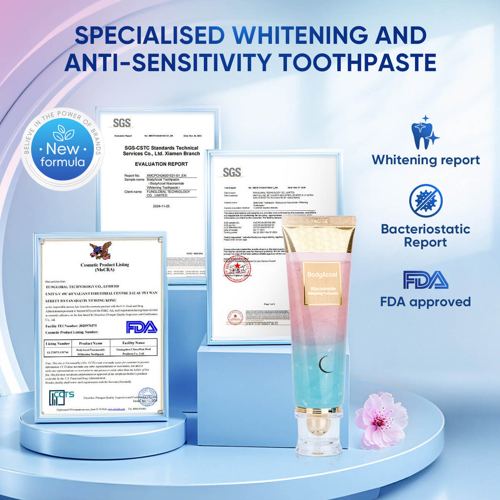 BodyAccel Niacinamide Whitening Toothpaste